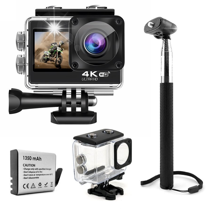 GOMEDIA V-35 4K UHD +monopod selfie