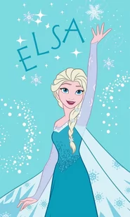 RĘCZNIK ręczniczek do rąk FROZEN 30x50 cm Kraina lodu ELSA - Okrycia kąpielowe dla dzieci - miniaturka - grafika 1
