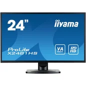 Monitory - IIYAMA ProLite X2481HS-B1 24" czarny - miniaturka - grafika 1