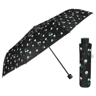 Parasole - Parasol damski Perletti Time Daisy manualny składany wzór stokrotki czarny - miniaturka - grafika 1