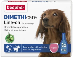Beaphar Flea & Tick Line On Dimethicone Small Dog - Artykuły przeciw pasożytom - miniaturka - grafika 1