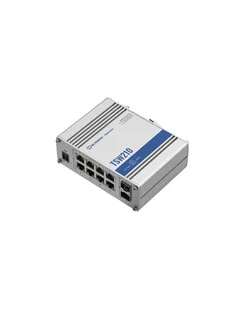 teltonika Przełącznik niezarządzalny TSW210 Switch 2xSFP 8xPoE+ 8xGbE DIN RAIL Back Panel TSW210000040 - Switche - miniaturka - grafika 1