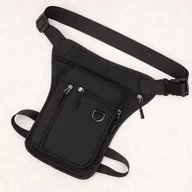 Nerki - Torba Saszetka Nerka Na Udo Nogę Sportowa Rower Męska Damska Czarna - miniaturka - grafika 1