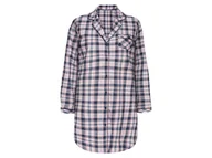 Piżamy damskie - esmara® Koszula nocna damska (Kratka/ różowy/ granatowy, L (44/46)) - miniaturka - grafika 1