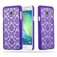 Etui i futerały do telefonów - Cadorabo cador Abo  mandala Hard Cover Slim Case Etui na telefon Samsung Galaxy A3 (5) (model 2015) Paisley Henna, liliowy DE-107606 - miniaturka - grafika 1