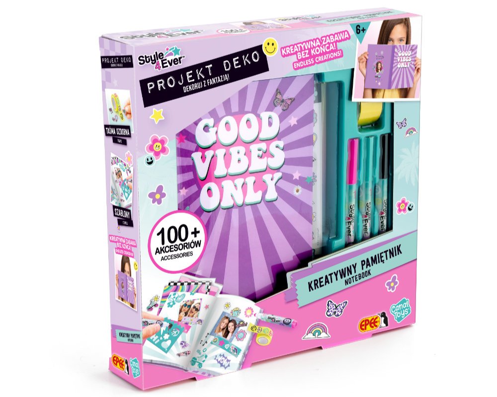 Projekt Deko – Zestaw „Kreatywny pamiętnik” (NOWA WERSJA 2025)