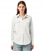 Koszule damskie - Koszula Wrangler WESTERN SHIRT 112368477 Vintage White XS - miniaturka - grafika 1