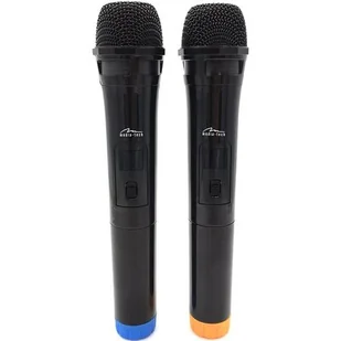Media-Tech Mikrofon ACCENT PRO Dwa mikrofony bezprzewodowe z odbiornikiem USB do głośnika z funkcją karaoke MT395 - Mikrofony komputerowe - miniaturka - grafika 1