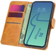 Etui i futerały do telefonów - Bizon Etui z klapką Case Pocket do iPhone 16, brązowe - miniaturka - grafika 1