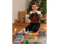 Samochody i pojazdy dla dzieci - PLAYTIVE PLAYTIVE Zestaw drewnianych pojazdów, 1 komplet (Pojazdy budowlane) 4055334264198 - miniaturka - grafika 1