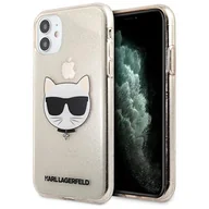 Etui i futerały do telefonów - Karl Lagerfeld Choupette Head Glitter - Etui iPhone 11 (Gold) 10_20463 - miniaturka - grafika 1