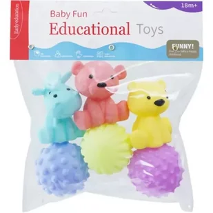 Zestaw kąpielowy z misiem - 6 szt., różne rodzaje - Zabawki do kąpieli - miniaturka - grafika 1