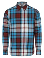 Koszule męskie - Tommy Hilfiger - Koszula męska, niebieski|czerwony|biały - miniaturka - grafika 1