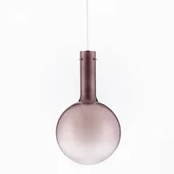 Lampy sufitowe - Wisząca lampka do salonu JAVIER LE44485 LED 6W 3000K bańka biała brązowa - miniaturka - grafika 1