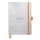 Notesy i bloczki - Goalbook Rhodia A5, miękka oprawa, srebrny - miniaturka - grafika 1