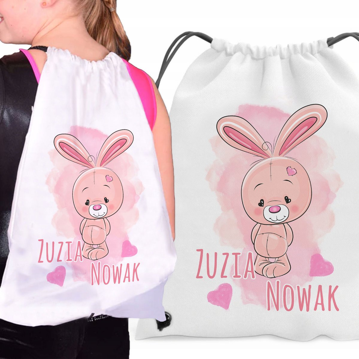 Worek Plecak Do Przedszkola Szkoły Dzień Kobiet Dziecka