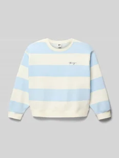 Bluza z wyhaftowanym logo model ‘LITTLE THINGS CREW’ - Bluzy dla dziewczynek - miniaturka - grafika 1