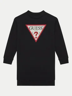 Guess Sukienka dzianinowa J3YK20 KA6R4 Czarny Regular Fit - Sukienki i spódniczki dla dziewczynek - miniaturka - grafika 1