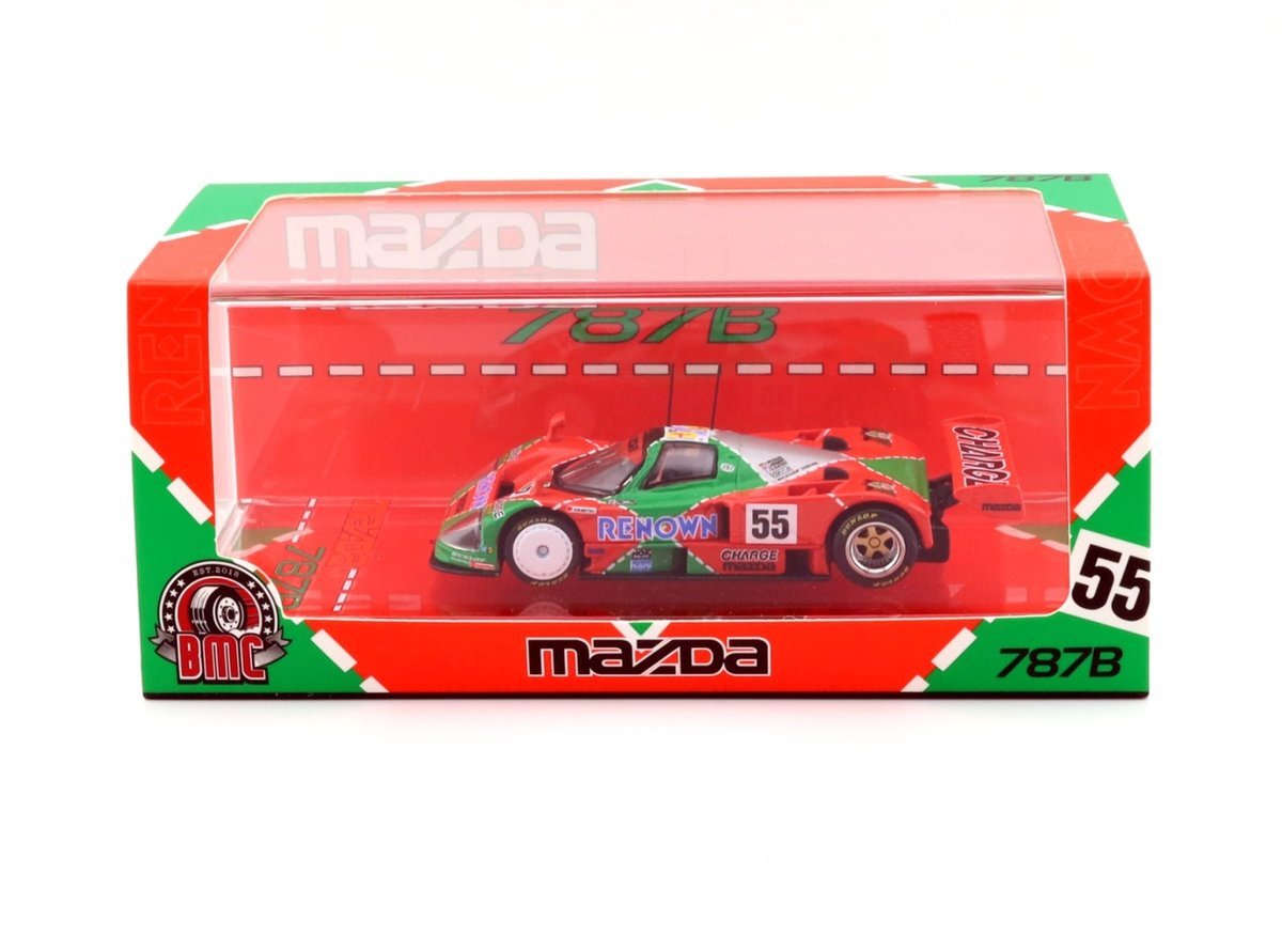 BM Creations Mazda 787B Winner of the 1991 24h of Le Mans #55 Green / Red Limited Edition