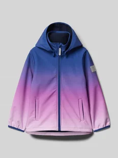 Kurtka softshell z kapturem model ‘MALTA’ - Kurtki i płaszcze dla dziewczynek - miniaturka - grafika 1