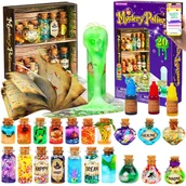 Dekoratorstwo - DUŻY KREATYWNY ZESTAW CZARODZIEJA MIKSTUR ELIKSIRÓW MAGII SLIME MASA PLASTYCZNA PREZENT DLA DZIECKA CHŁOPCA DZIEWCZYNKI + EBOOK - miniaturka - grafika 1