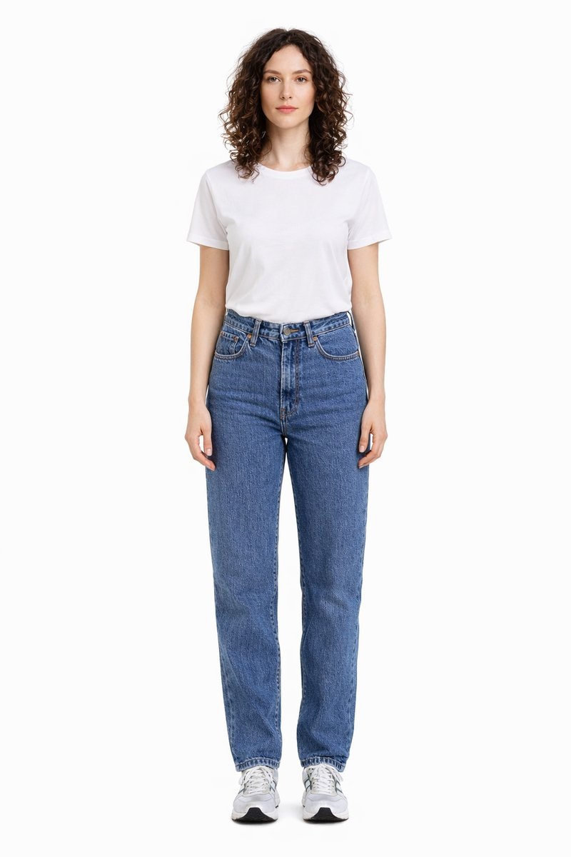 LEVI'S JEANSY DAMSKIE PROSTE NIEBIESKIE Z PRZETARCIAMI 29/31 I3A