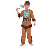 Stroje karnawałowe - GoDan strój dla dzieci Indianin Lecący Ptak, rozmiar 130/140 cm - miniaturka - grafika 1