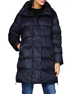 Geox W TAHINA LONG PARKA damska kurtka puchowa, b??kitne noce, 38 - Kurtki damskie - miniaturka - grafika 1