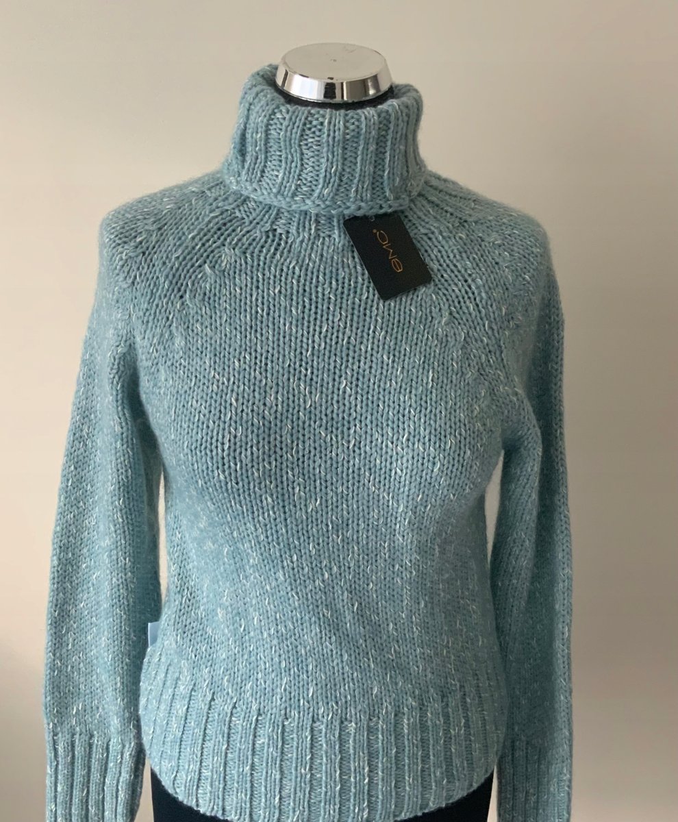 Sweter Damski Z Golfem Prezent Premium Extra Okazją