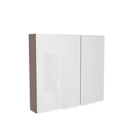 Szafki łazienkowe - Szafka łazienkowa wisząca z lustrem Devo Vena 2.0 80 cm lewa structure stone grey VE2-SWL2DL80-F101L65 - miniaturka - grafika 1