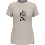 Koszulki sportowe damskie - Koszulka z krótkim rękawem damska ODLO Merino Tencel 130 Heritage - miniaturka - grafika 1