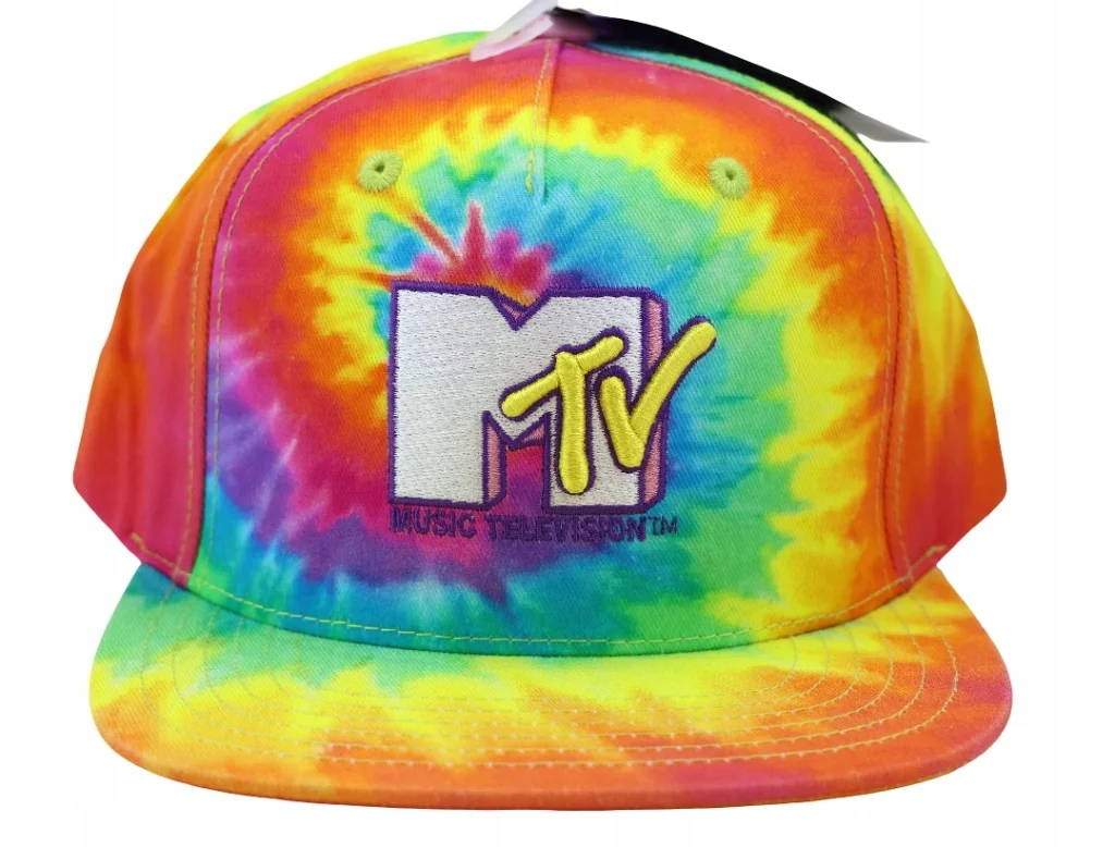 Czapka daszkiem męska damska MTV Music Television 55-60cm Snapback Tie Dye