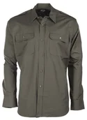 Koszule męskie - Mil-Tec Koszula Bawełniana Wojskowa Oliwkowa - 3XL - miniaturka - grafika 1
