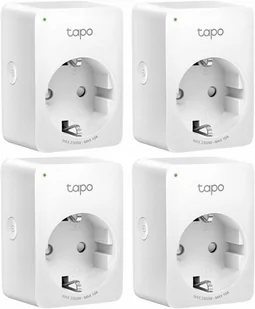 TP-Link TP-LINK TAPO P100 GNIAZDKO SMART PLUG WI-FI 4 SZT TAPO P1004 PACK - Systemy inteligentnych domów - miniaturka - grafika 1