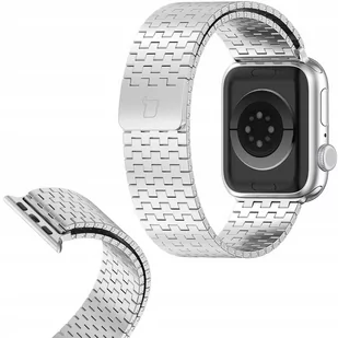 Pasek ze stali nierdzewnej Bizon Strap Watch Titanium do Apple Watch 38/40/41mm, srebrny - Akcesoria do smartwatchy - miniaturka - grafika 1