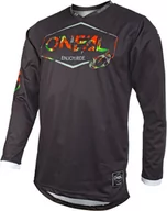 Koszulki rowerowe - O''neal O''Neal Mahalo Koszulka rowerowa z zamkiem błyskawicznym Lush Mężczyźni, black/multi S 2020 Koszulki MTB i Downhill 0003-002 - miniaturka - grafika 1