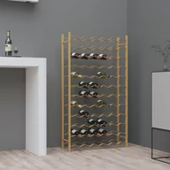 Stojaki na wino - Lumarko Stojak na 72 butelki wina, złoty, metalowy - miniaturka - grafika 1