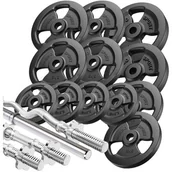Obciążenia - Zestaw gryfów wzmocnionych i obciążeń 83 kg Marbo Sport - miniaturka - grafika 1