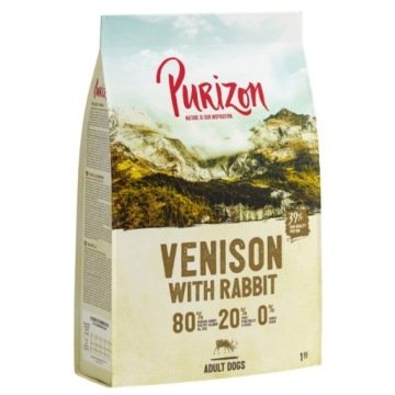 Purizon PEŁNOWARTOŚCIOWA RECEPTURA: Adult, dziczyzna i królik, bez zbóż - 12 kg