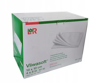LOHMANN&amp;RAUSCHER POLSKA SP.Z O.O. VLIWASOFT Opatrunek włókninowy czterowarstwowy 10x10cm 150 szt - Apteczki i materiały opatrunkowe - miniaturka - grafika 1