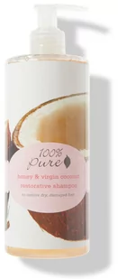 Szampon do włosów suchych i zniszczonych – 100% Pure Honey & Virgin Coconut Shampoo Big - Szampony do włosów - miniaturka - grafika 1