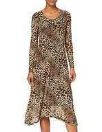 Sukienki - SPARKZ COPENHAGEN Damska sukienka Amira, Brązowy (Leopard 254), S - miniaturka - grafika 1