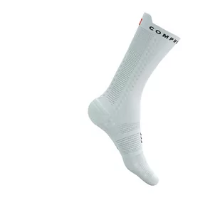 COMPRESSPORT Skarpetki rowerowe PRORACING SOCKS V4 BIKE white/black - Skarpetki kolarskie - miniaturka - grafika 4
