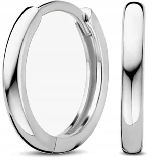 Srebrne Kolczyki Kółka Kolczyki Koła Rodowane Angielskie Srebro Próba 925 - Kolczyki - miniaturka - grafika 1