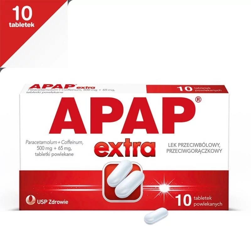 US Pharmacia Apap Extra 500mg + 65mg 10 szt.