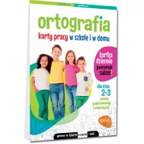 GREG Ortografia Karty pracy w szkole i w domu klasa 2-3 - Marta Kurdziel - Pomoce naukowe - miniaturka - grafika 1