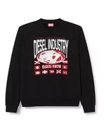 Bluzy męskie - Diesel Męska bluza z okrągłym dekoltem, 900-0 Lat, M - miniaturka - grafika 1