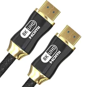 Kable - Kabel Przewód Hdmi 2.1 Z Oplotem 8K 60Hz 48Gbps 5M - miniaturka - grafika 1