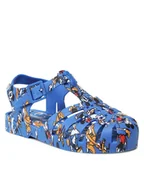Buty dla dziewczynek - Melissa Sandały Mini Possession Print 33444 Niebieski - miniaturka - grafika 1