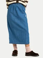 Spódnice - Quiksilver Spódnica jeansowa Yukon EQWWK03028 Granatowy Regular Fit - miniaturka - grafika 1